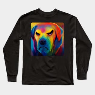 Angry labrador dog Long Sleeve T-Shirt